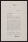 Letter from Otis Peabody Swift to Dorothy Knox